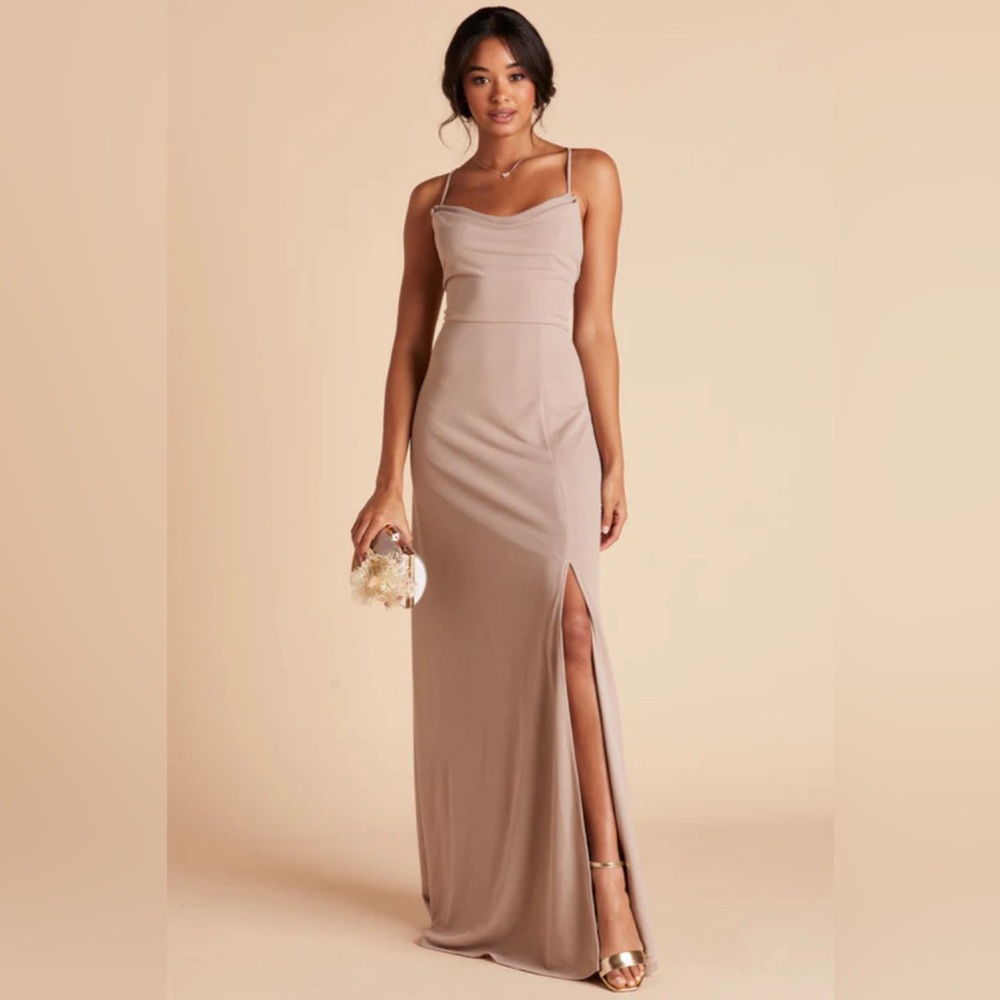Birdy Grey Ash Crepe Dress in Taupe